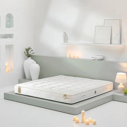 Allure Ravello Çift Taraflı Doğal Lateks Yatak – 24 cm İpek, Yün ve Visco Katmanlı Yatak