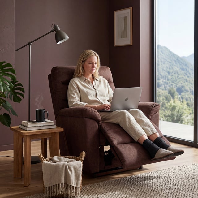 La-Z-Boy Chandler I-Sun Dance Sable Koltuk – 16 Pozisyonlu Recliner TV Koltuğu