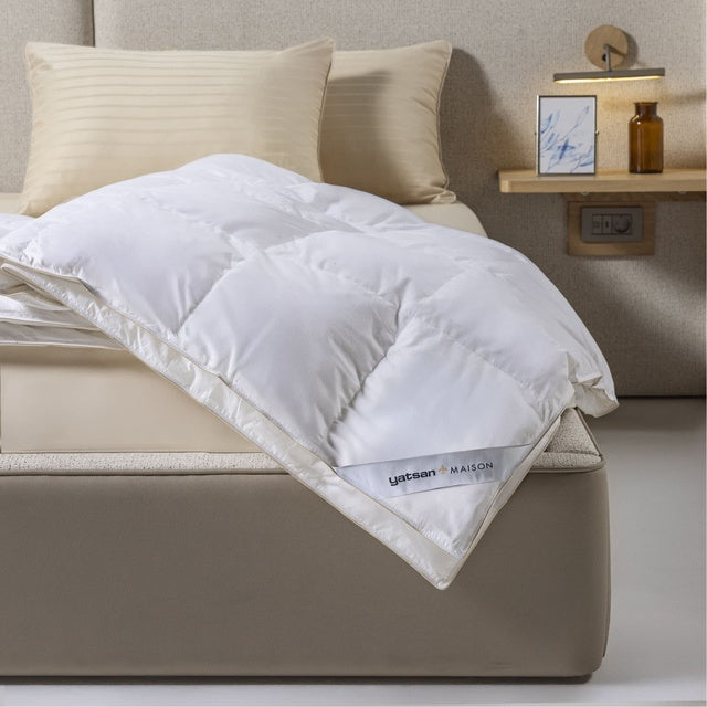 Macar Kaz Tüyü Tek Kişilik İnce Yorgan – %90 Gıdık Kaz Tüyü Light Yorgan